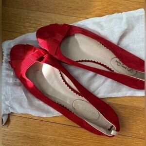 Red Women's Ballet Flats
